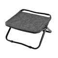 Opvouwbare voetensteun met stalen frame en comfortabele stoffering