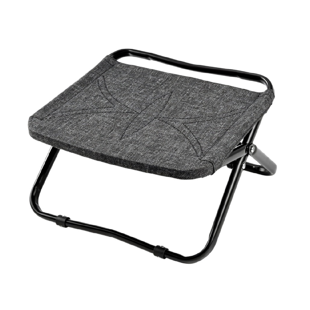 Opvouwbare voetensteun met stalen frame en comfortabele stoffering